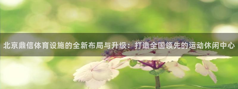 意昂体育4官方客服电话：北京鼎信体育设施的全新布局与
