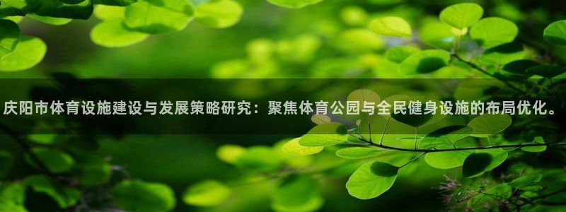 意昂体育4招商电话号码：庆阳市体育设施建设与发展策略