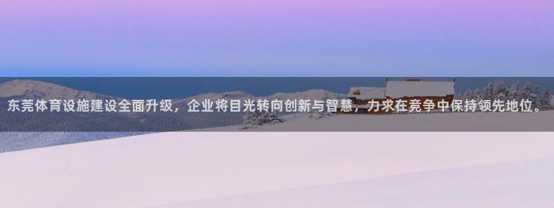 意昂体育4平台APP：东莞体育设施建设全面升级，企业将目光转
