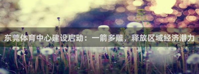 意昂体育4注册：东莞体育中心建设启动：一箭多雕，释放